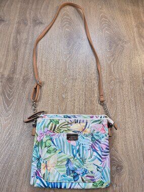 Rosetti Butterfly Tropical Crossbody purse Art  Resort Cottagecore Vacation